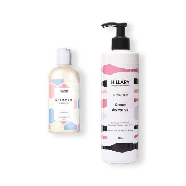 Shining Diamond Body Cream Shimmer + Natural Shower Gel Cream