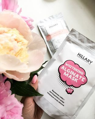 Отбеливающая альгинатная маска Hillary Whitening Alginate Mask, 100 г + ПОДАРОК Муслиновая салфетка! - фото №1