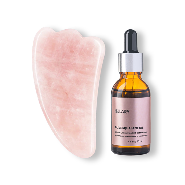 Scraper massager Guasha + Squalane olive 100%