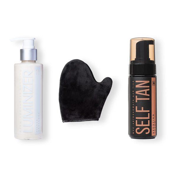 Silver Radiance Highlighter Cream + Self Tanning Kit