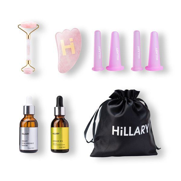 Hillary Anti age Face building set + Argan oil and Hyaluronic serum