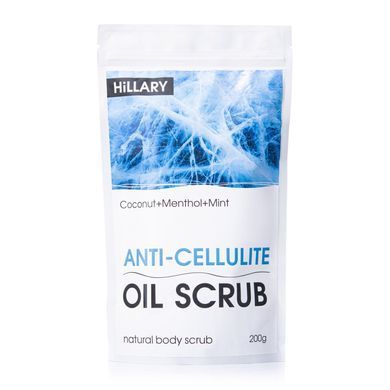 Антицеллюлитный охлаждающий скраб для тела Hillary Anti-cellulite Oil Scrub + Антицеллюлитное массажное мыло в ПОДАРОК - фото №1